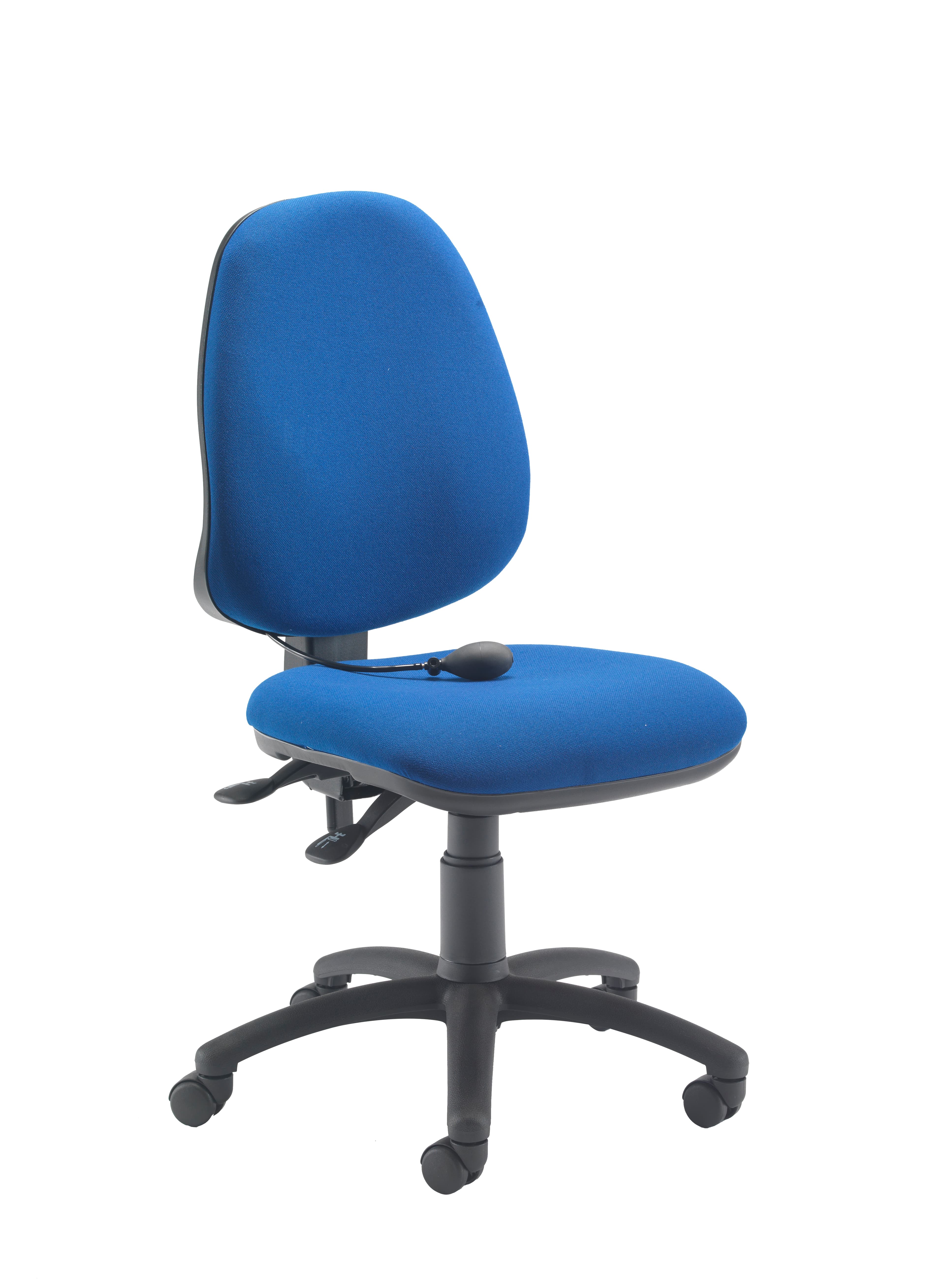 Calypso Ergo 2 Lever Office Chair with Lumbar Pump | No Arms | Royal Blue