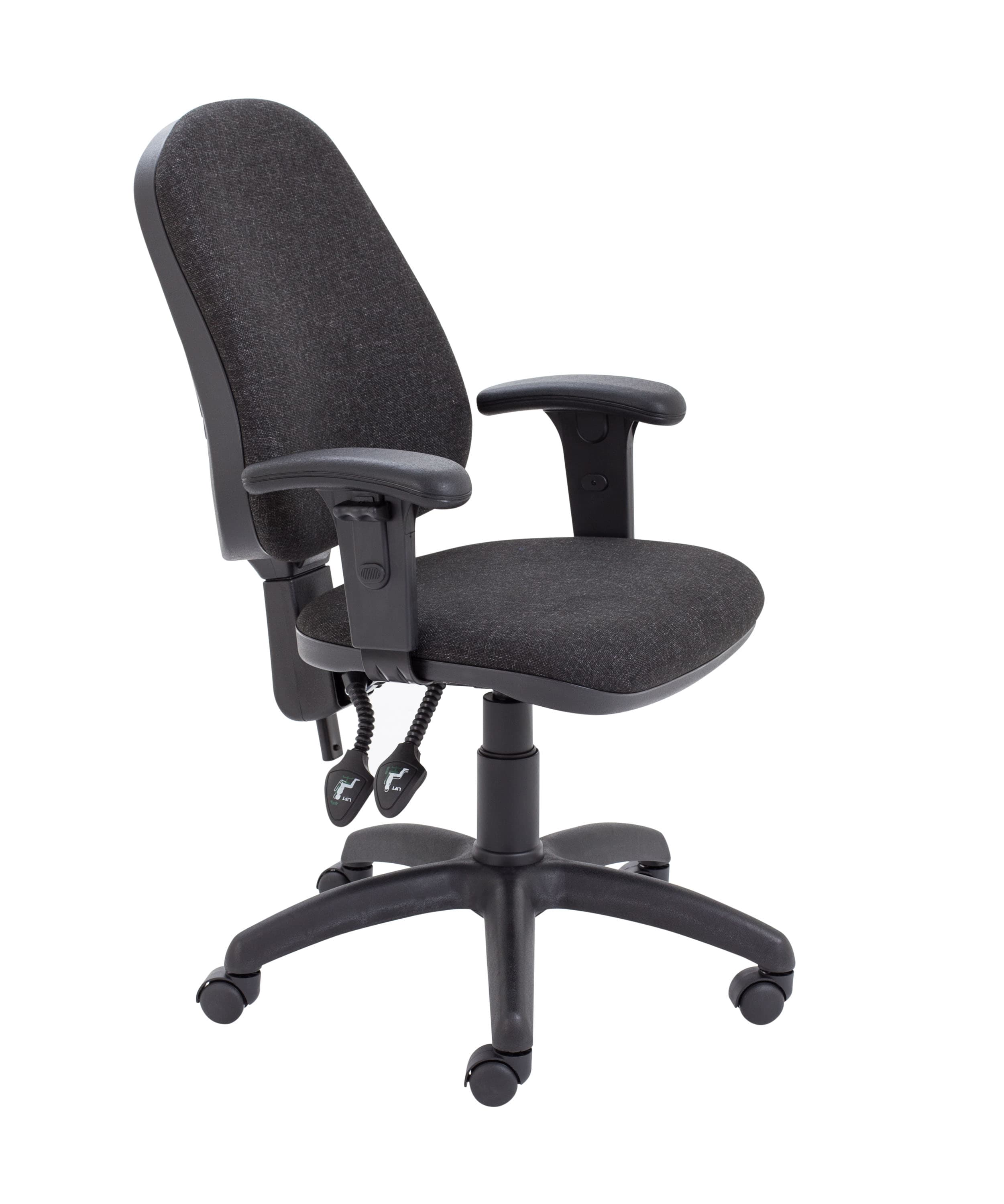 Calypso 2 High Back Operator Chair | Adjustable Arms | Charcoal