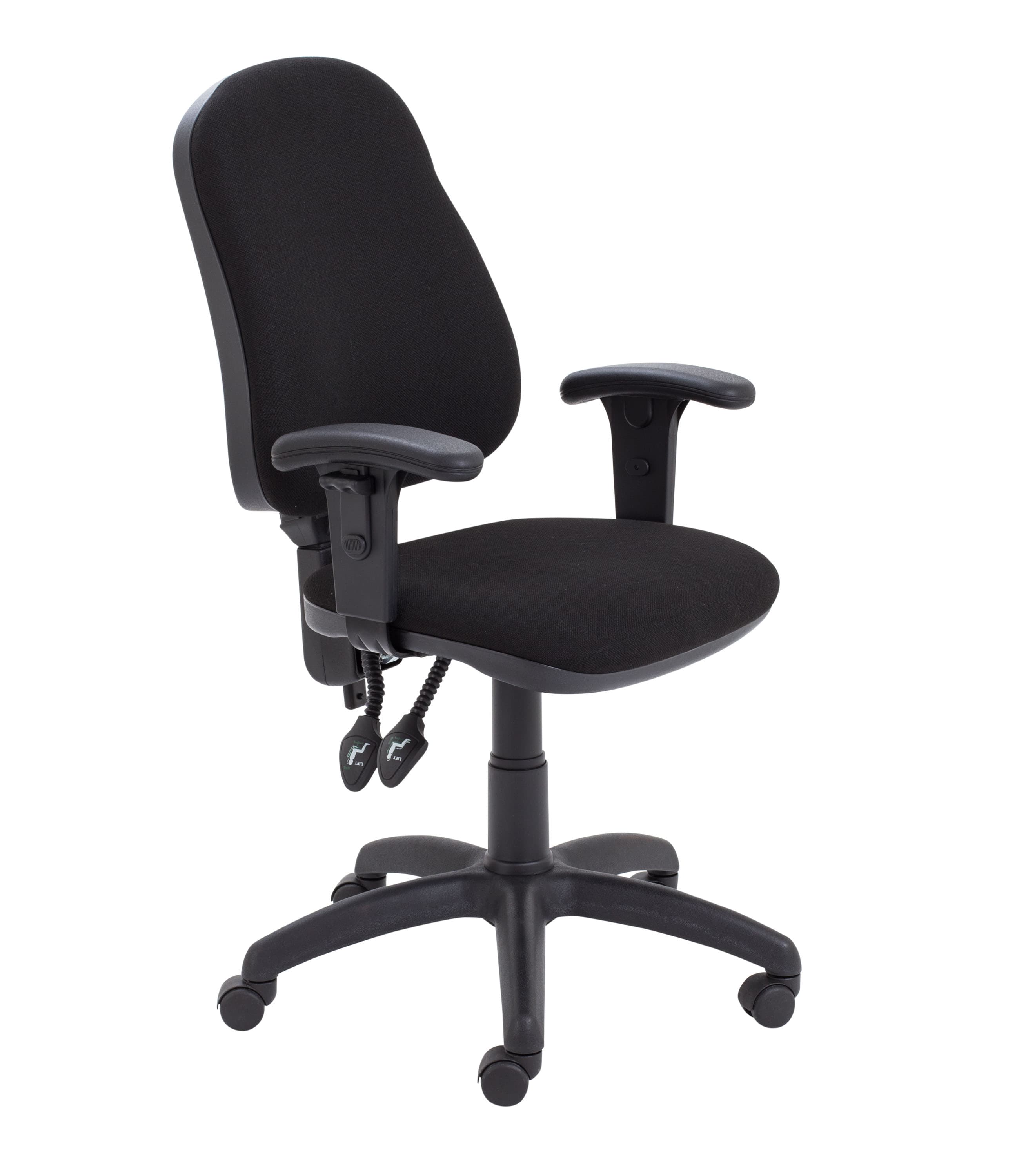 Calypso 2 High Back Operator Chair | Adjustable Arms | Black