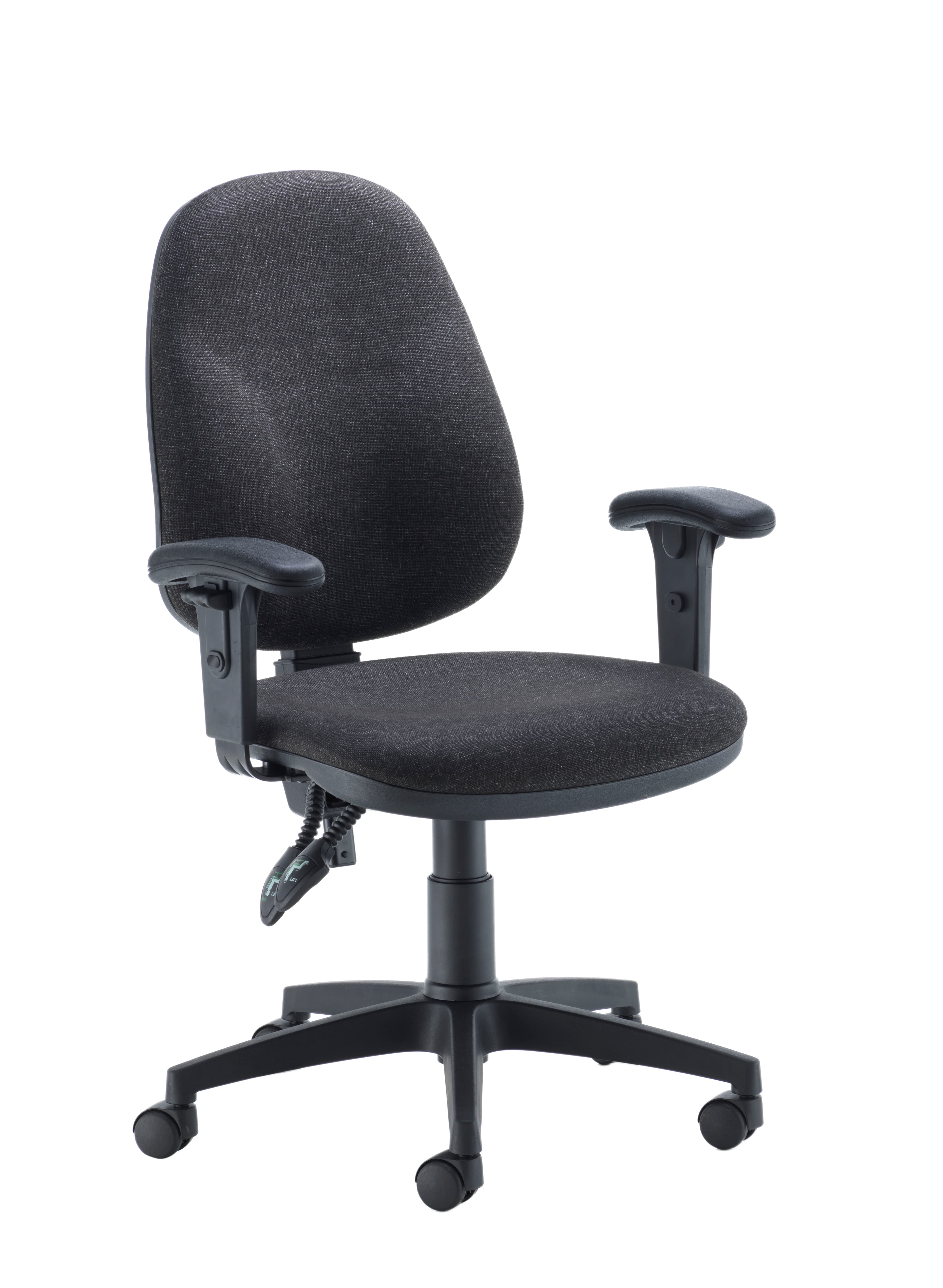 Concept Operator Chair | High-Back | Adjustable Arms | Charcoal