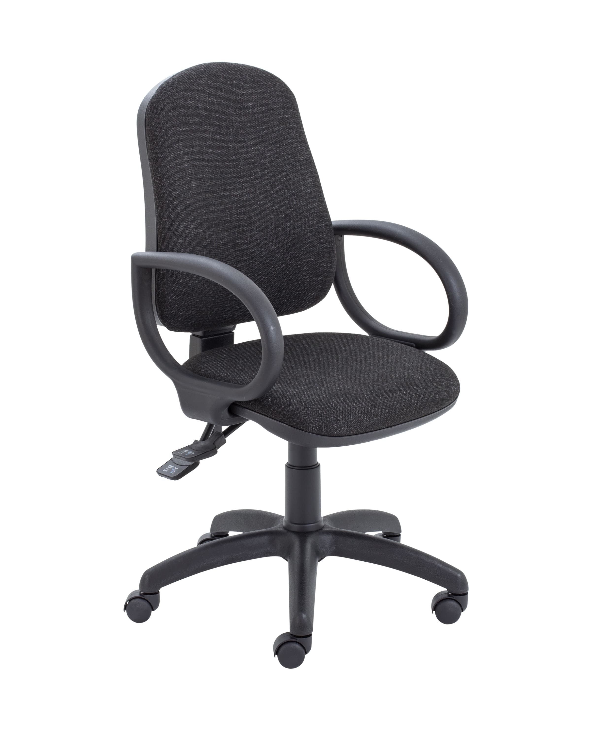 Calypso 2 Deluxe Chair | Fixed Arms | Charcoal