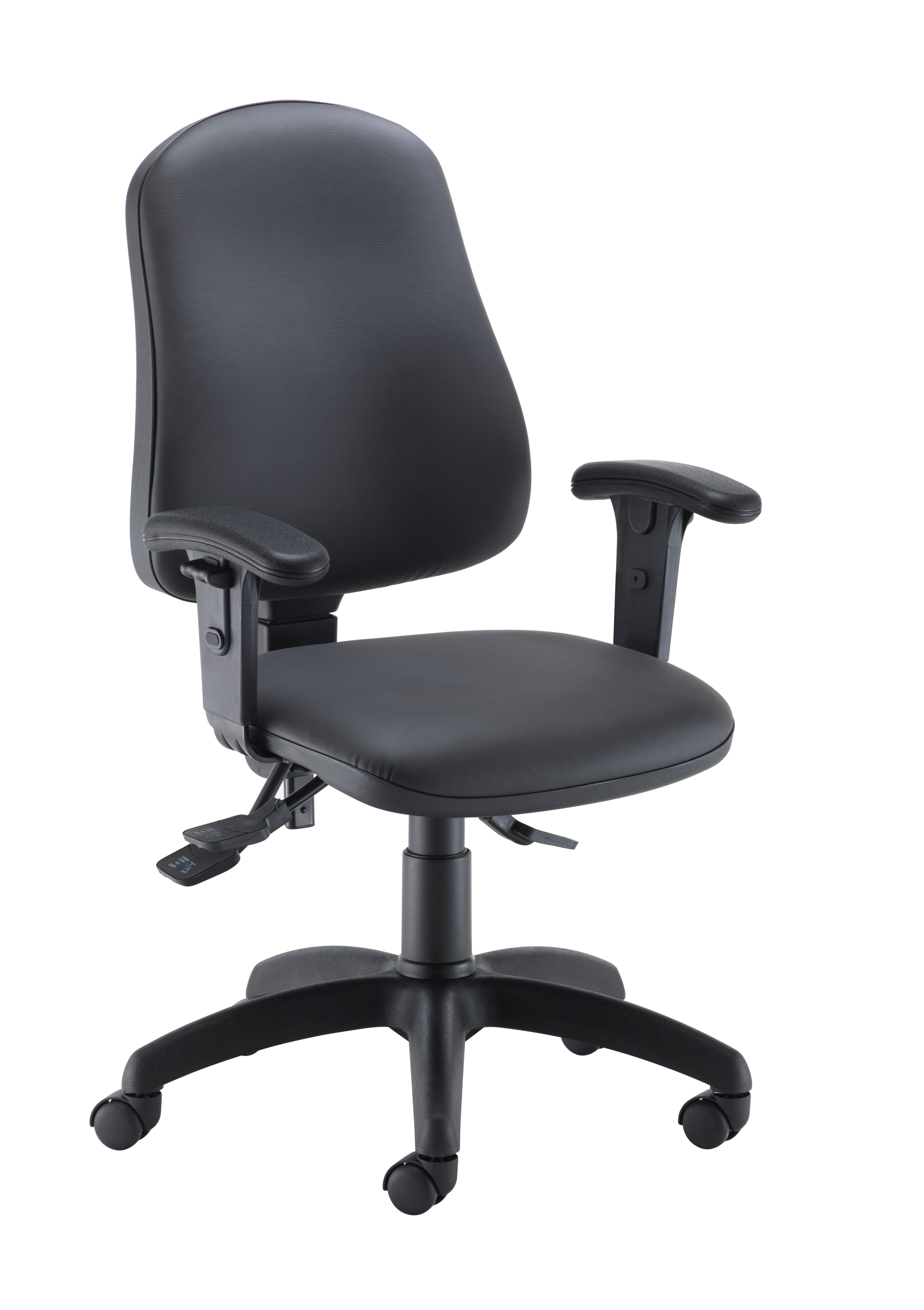 Calypso 2 Deluxe Chair | Adjustable Arms | Black PU