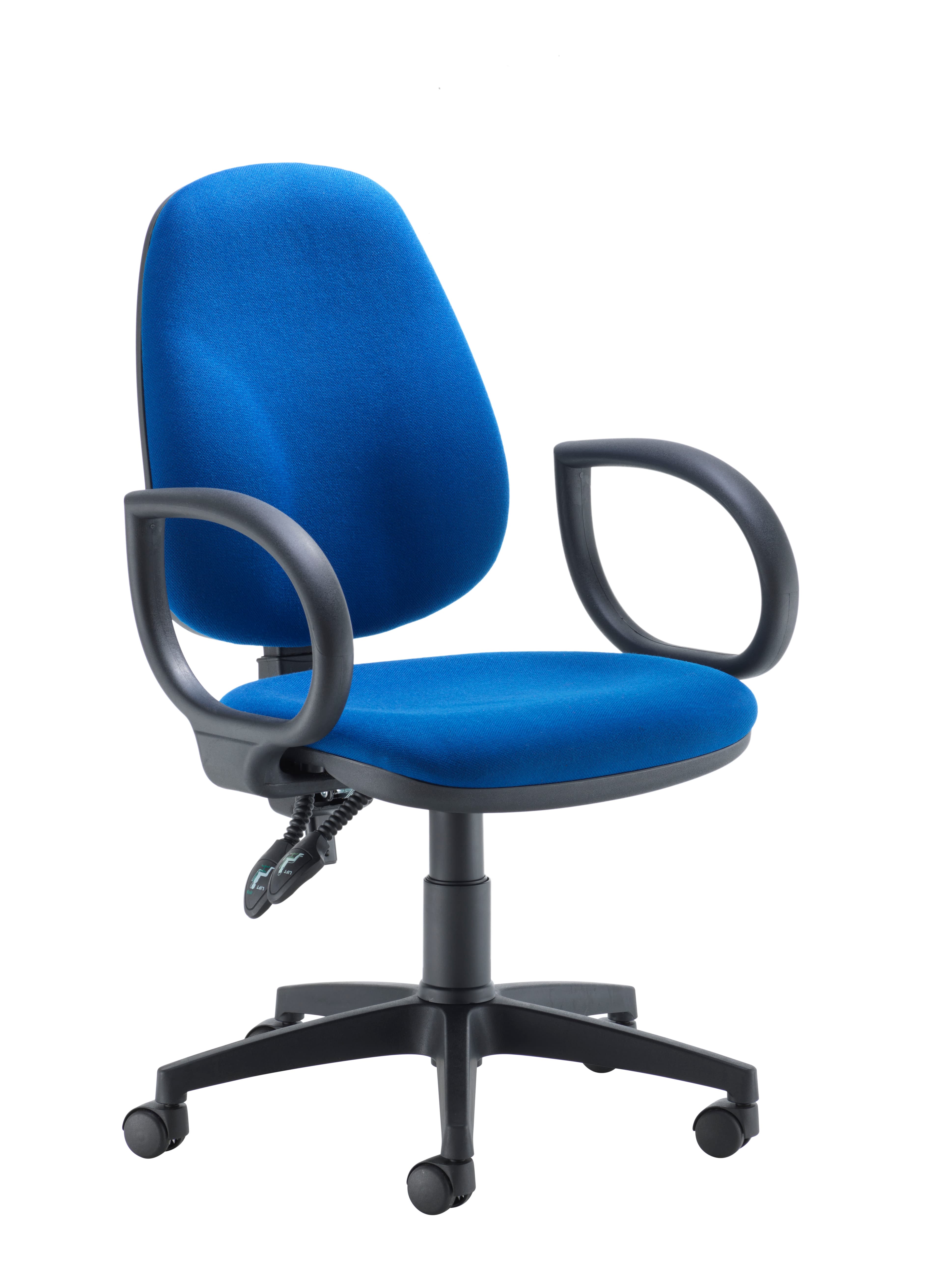 Concept Operator Chair | High-Back | Fixed Arms | Royal Blue