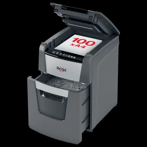 Rexel Optimum AutoFeed+ 100X Automatic Cross Cut Paper Shredder
