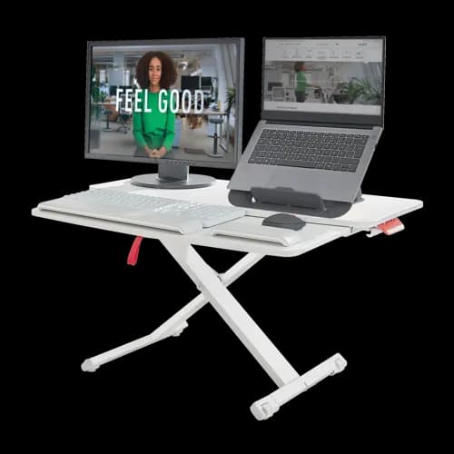 Leitz Ergo Cosy Standing Desk Converter with sliding tray
